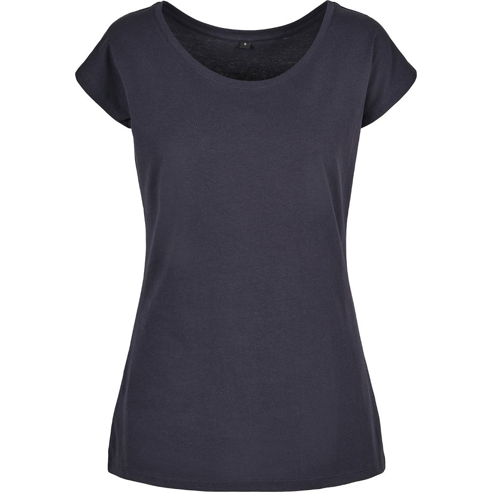 Cotton Addict Womens Cotton Wide Neck Casual T Shirt XS- Bust 33"