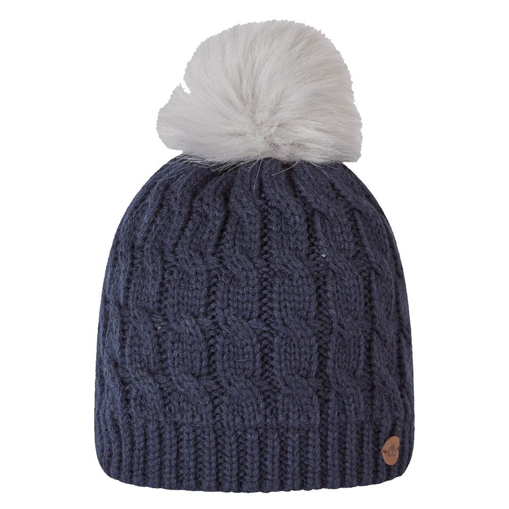 Craghoppers Womens Niamh Insulated Knitted Bobble Beanie Hat M/L - Head 58-60cm