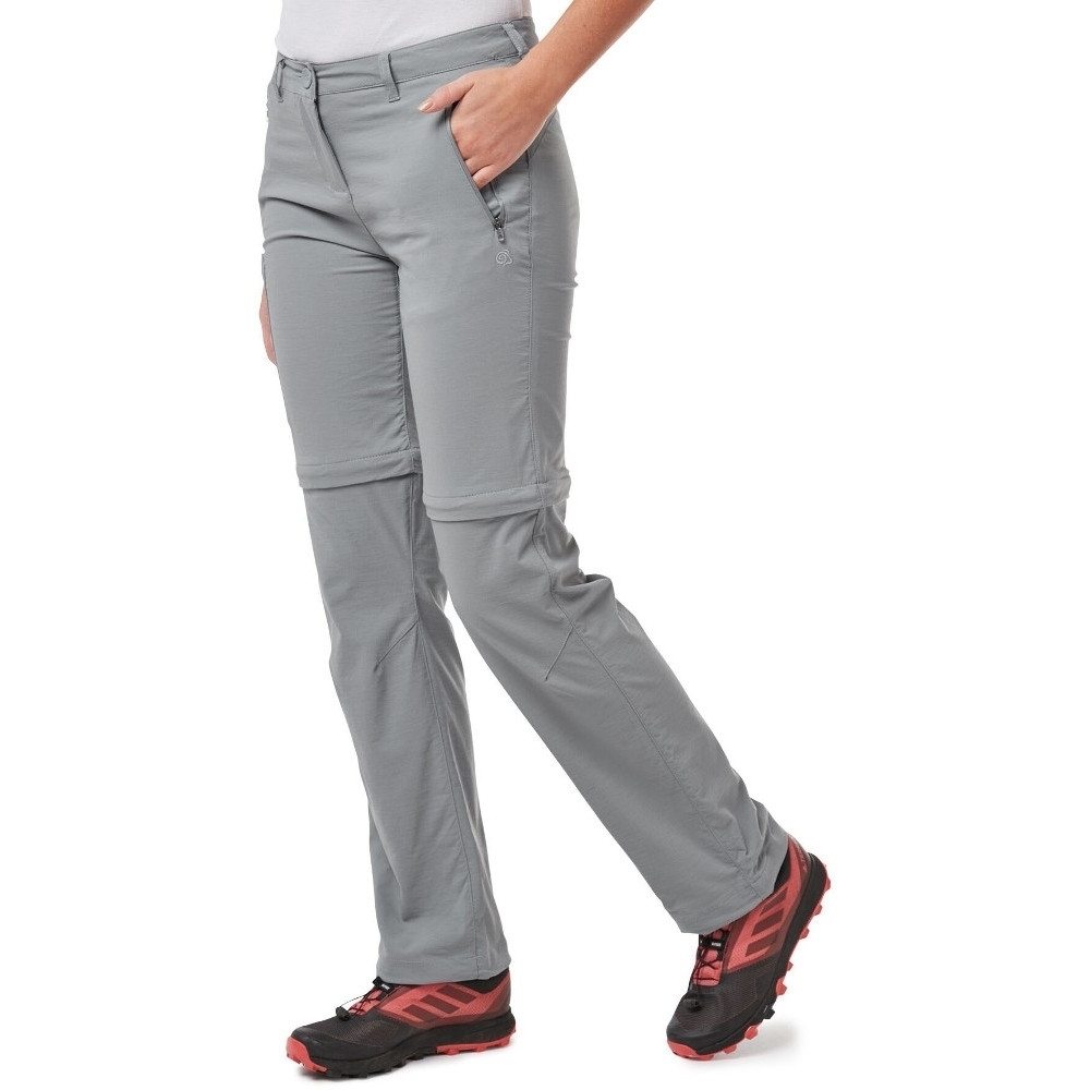 Craghoppers Womens Nosi Life Pro Convertible Zip Off Pants 20R - Waist 36’ (91cm), Inside Leg 31’
