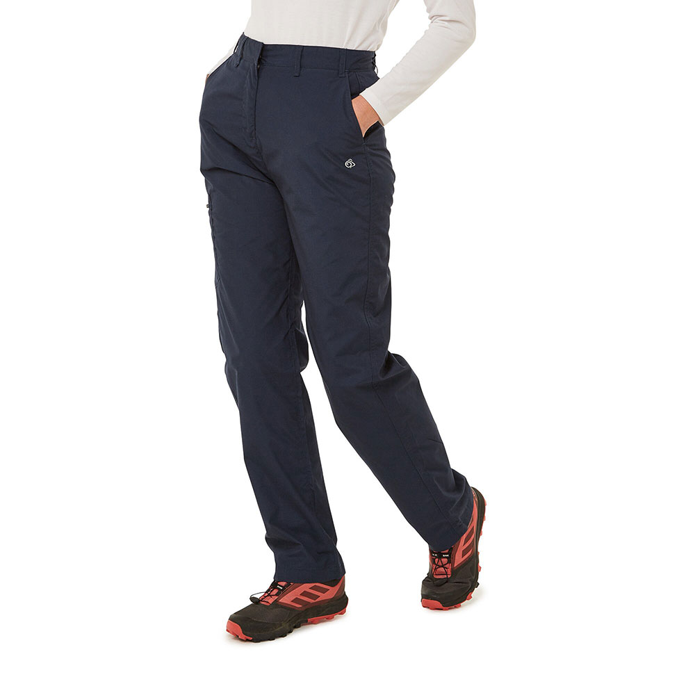 Craghoppers Womens Kiwi II Polyester Walking Trousers 14L - Waist 30’ (76cm), Inside Leg 33’