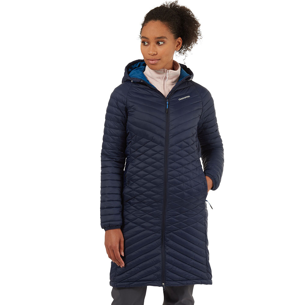 Craghoppers Womens Expolite Long Hooded Parka Jacket Coat 18 - Bust 42 (107cm)
