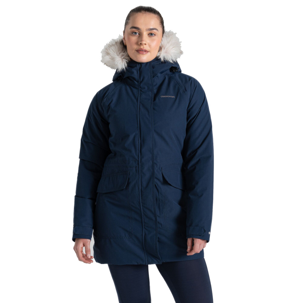 Craghoppers Womens Sorcha Waterproof Breathable Parka Coat 8 - Bust 32’ (81cm)