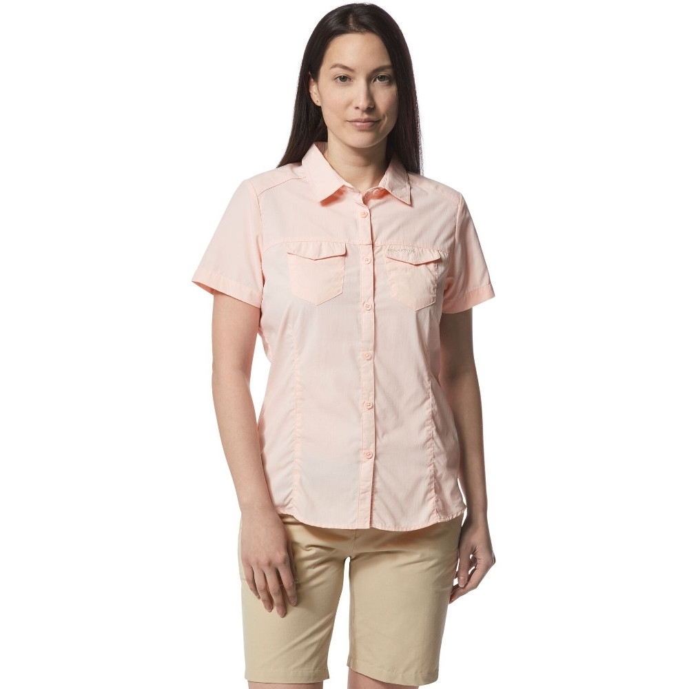 Craghoppers Womens Nosi Life Adventure Short Sleeve Shirt 18 - Bust 42’ (107cm)