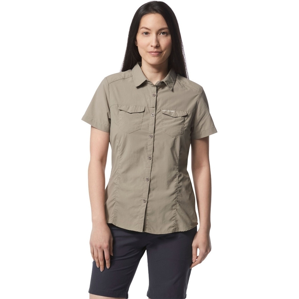 Craghoppers Womens Nosi Life Adventure Short Sleeve Shirt 10 - Bust 34’ (86cm)