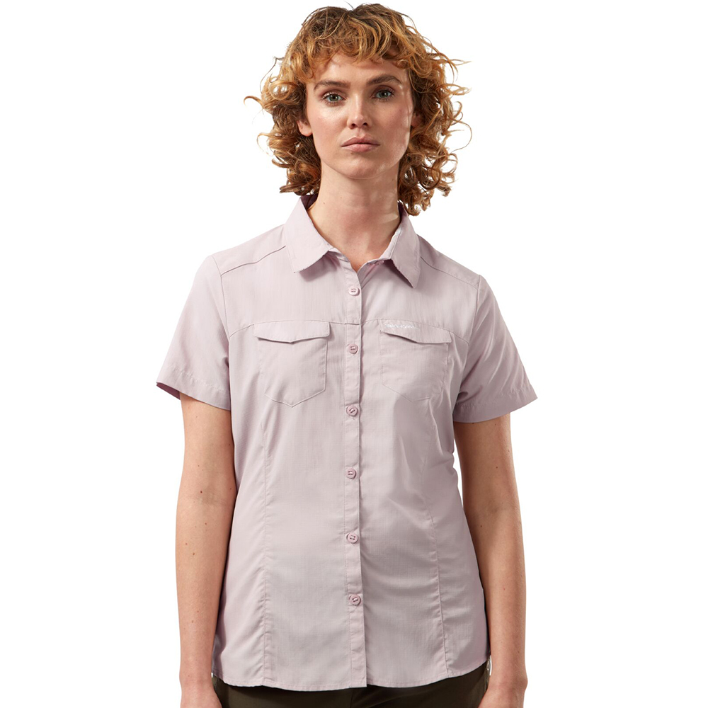Craghoppers Womens Nosi Life Adventure Short Sleeve Shirt 12 - Bust 36’ (91cm)