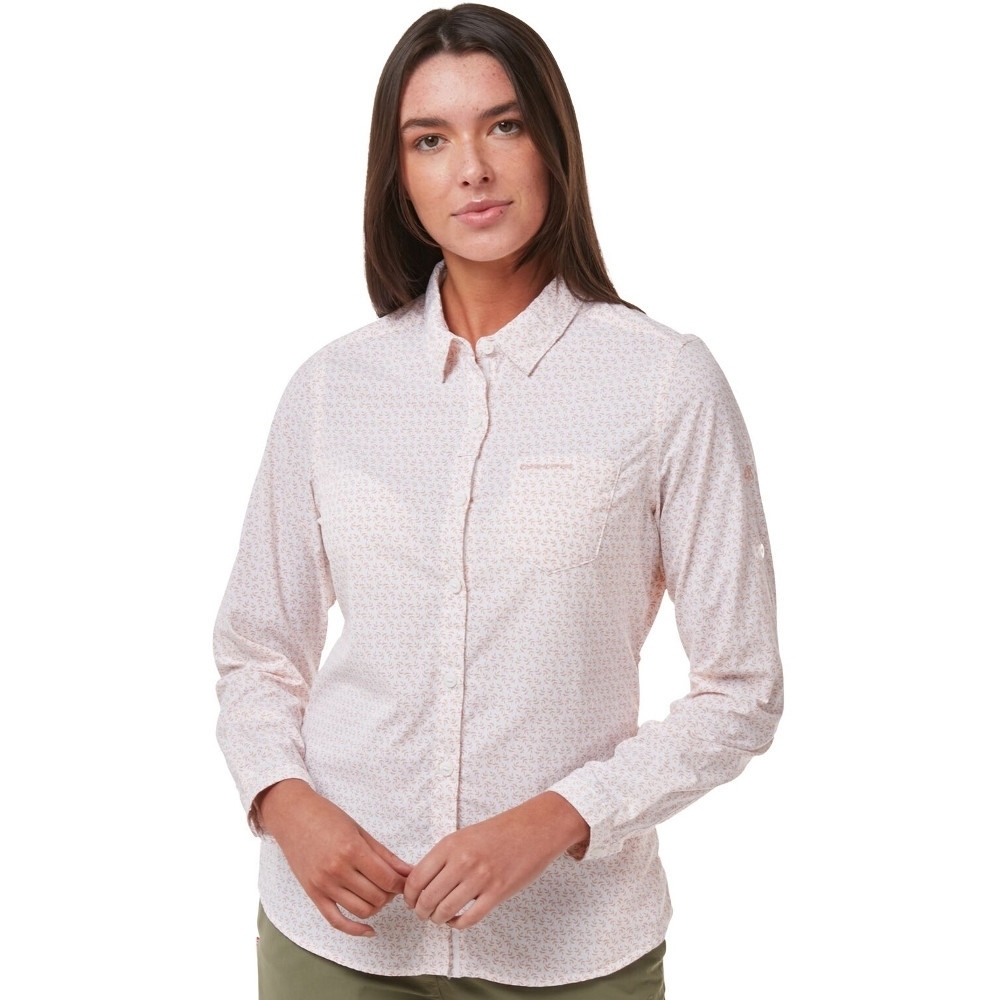 Craghoppers Womens NosiLife Gisele Wicking Long Sleeve Shirt 16 - Bust 40’ (102cm)