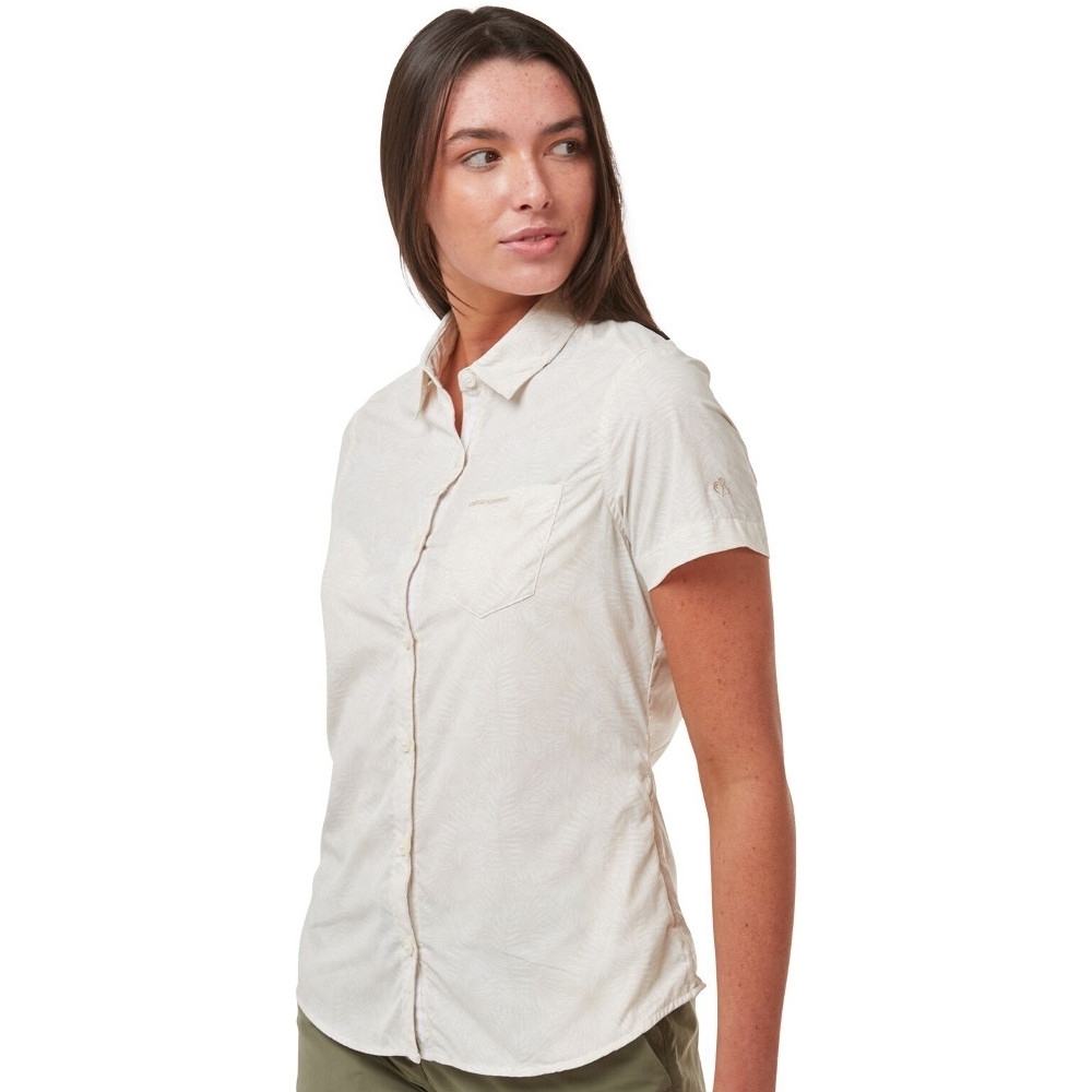 Craghoppers Womens NosiLife Vanna Short Sleeve Shirt 8 - Bust 32’ (81cm)