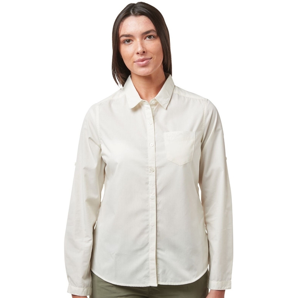 Craghoppers Womens Kiwi Quick Drying Long Sleeve Shirt 10 - Bust 34’ (86cm)