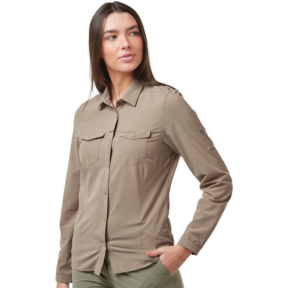 Craghoppers Womens NosiLife Pro Durable Long Sleeve Shirt 10 - Bust 34’ (86cm)