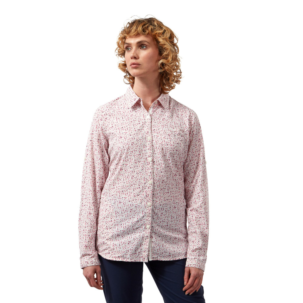 Craghoppers Womens NosiLife Fara Long Sleeve Walking Shirt 8 - Bust 32’ (81cm)