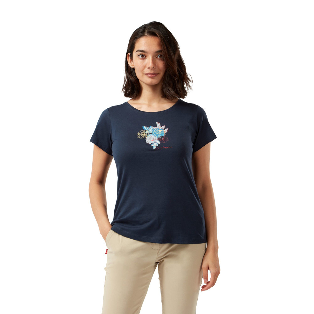 Product image of Craghoppers Womens Miri Short Sleeve Cotton Graphic T Shirt 10 - Bust 34' (86cm)