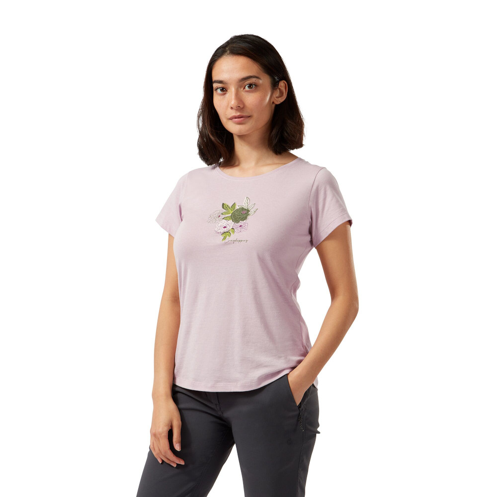 Product image of Craghoppers Womens Miri Short Sleeve Cotton Graphic T Shirt 24 - Bust 48' (122cm)
