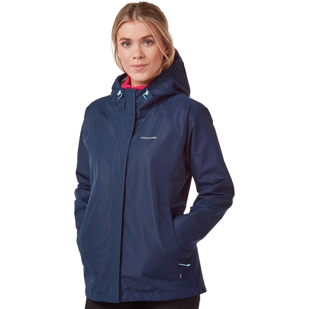 Craghoppers Womens Orion Waterproof Breathable Hooded Coat 18 - Bust 42’ (107cm)