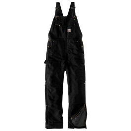 Carhartt Mens Firm Duck Insulated Bib Overall Coverall Outdoor Look