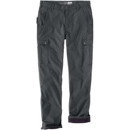 Carhartt Mens Ripstop Cargo Fleece Lined Work Pants Outdoor Look