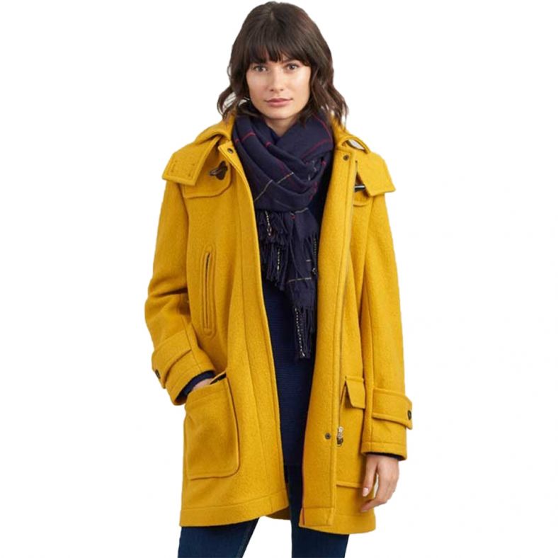 Joules Womens Woolsdale Double Faced Wool Blend Duffle Coat Joules Womens Woolsdale Double Faced Wool Blend Duffle Coat