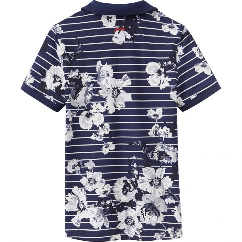 womens patterned polo shirts