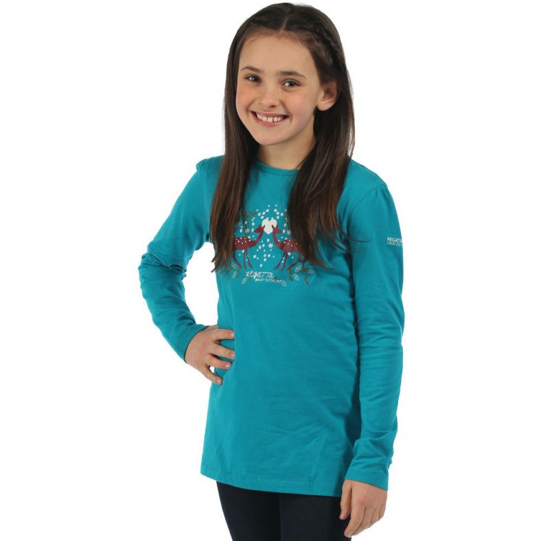 Regatta Boys Boys /& Girls Wilder Glow in The Dark Long Sleeve T Shirt
