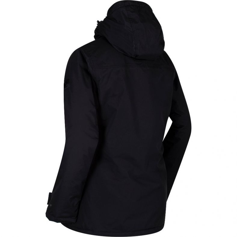 brienna waterproof insulated hooded jacket black