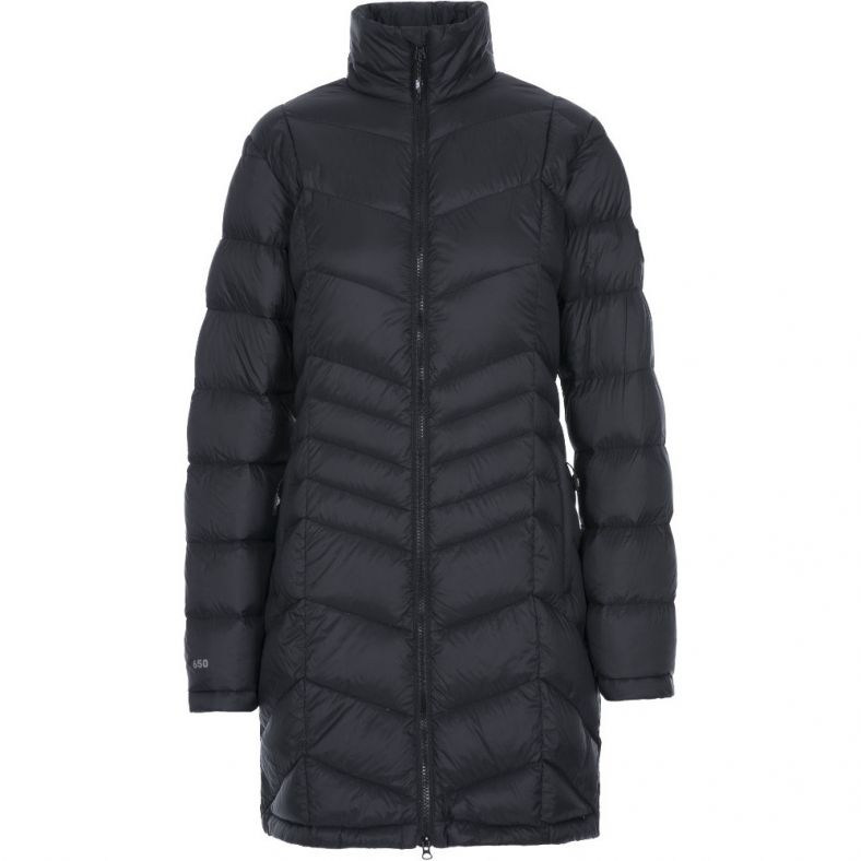 full length padded coat with hood