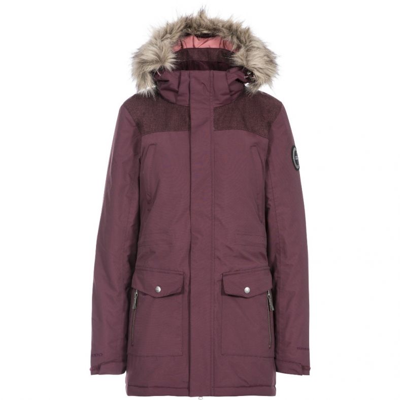 womens waterproof parka coats with fur hood
