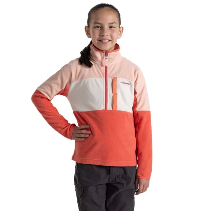 Craghoppers Girls Bromley Half Zip Fleece Jacket