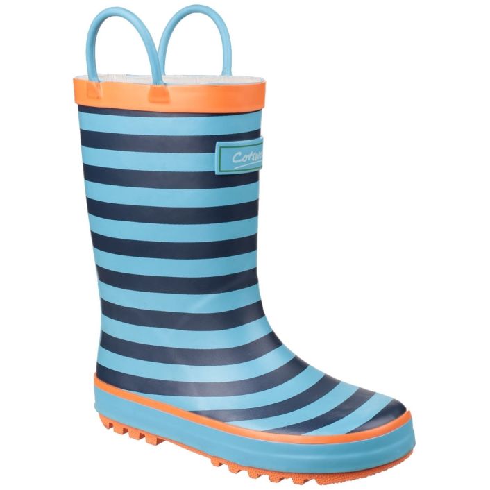 Cotswold Boys & Girls Captain Stripy Light Welly Wellington Boots