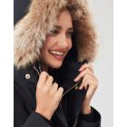 Joules Womens Kempton Hooded Drop Tail Parka Coat Jacket