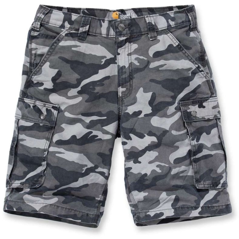 Carhartt Mens Rugged Relaxed Leg Pocket Camo Cotton Cargo Shorts