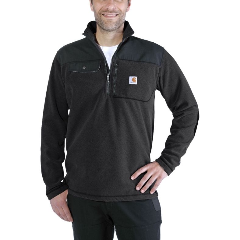 Carhartt Mens Fallon Water Repellent Half-Zip Fleece Sweater | Outdoor Look