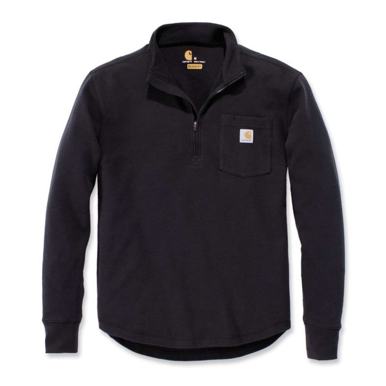 Carhartt Mens Tilden Long Sleeve Half Zip Cotton Sweater | Outdoor Look