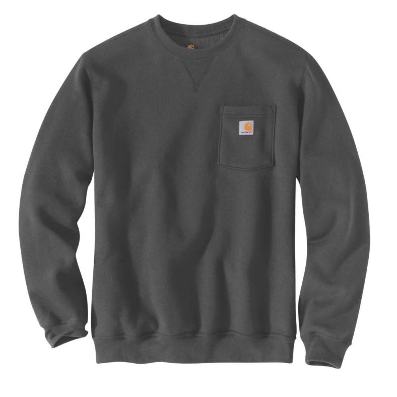 Carhartt Mens Crewneck Pocket Stretch Work Sweatshirt | Outdoor Look