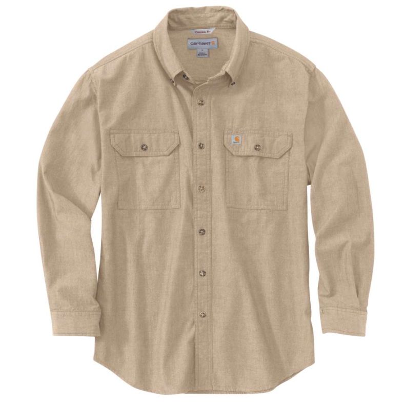 Men's carhartt long sleeve shirts hotsell