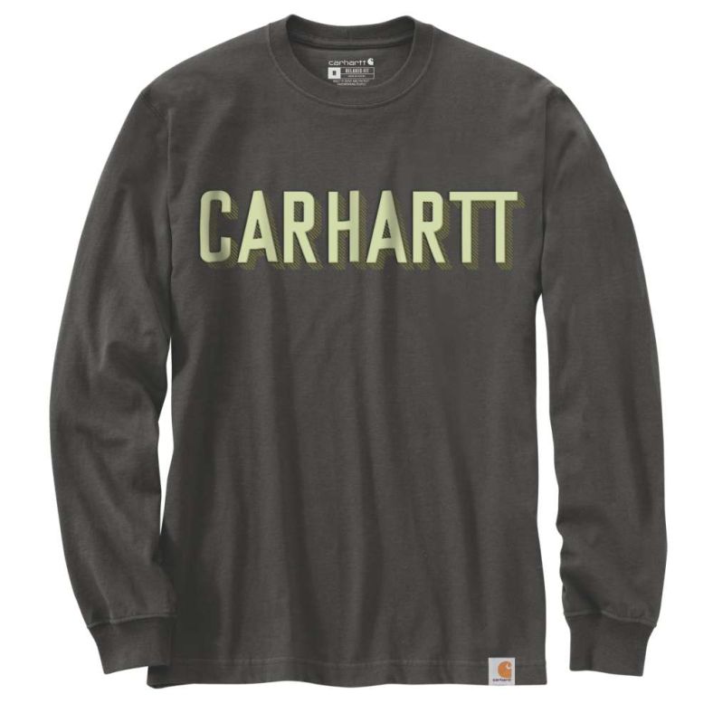 Men's carhartt long sleeve t shirts discount
