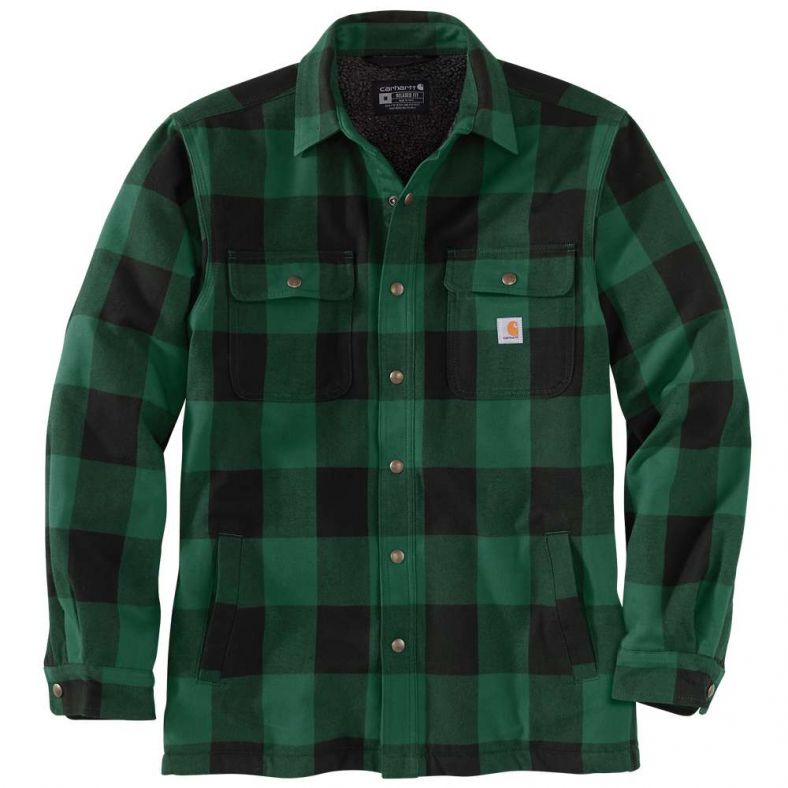 Carhartt hubbard shirt hotsell jacket