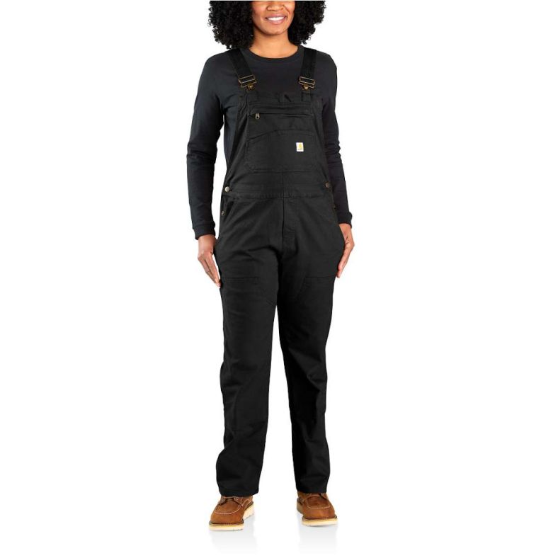 Carhartt Womens Relaxed Fit Multi Pocket Denim Bib Overal Outdoor Look