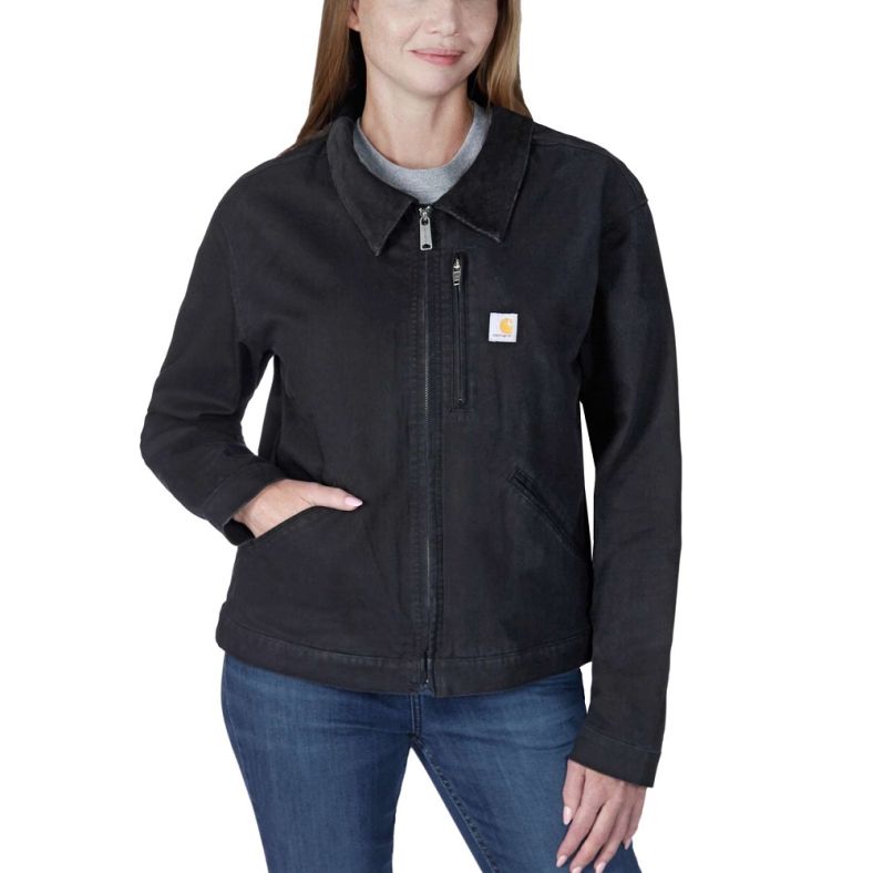 Carhartt Womens Relaxed Fit Canvas Detroit Jacket Outdoor Look