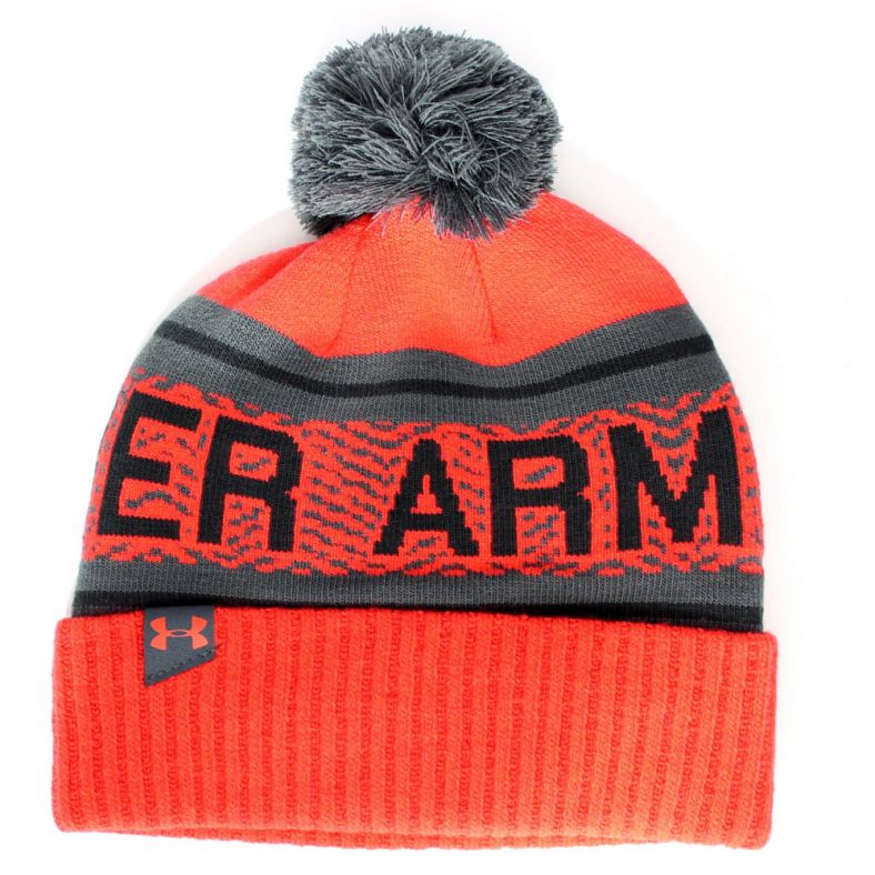 under armour orange beanie