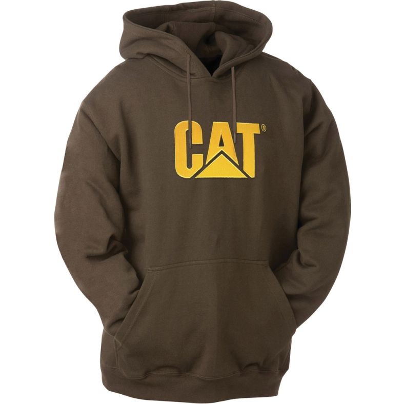 Caterpillar Mens Trademark Sweatshirt Green Outdoor Look
