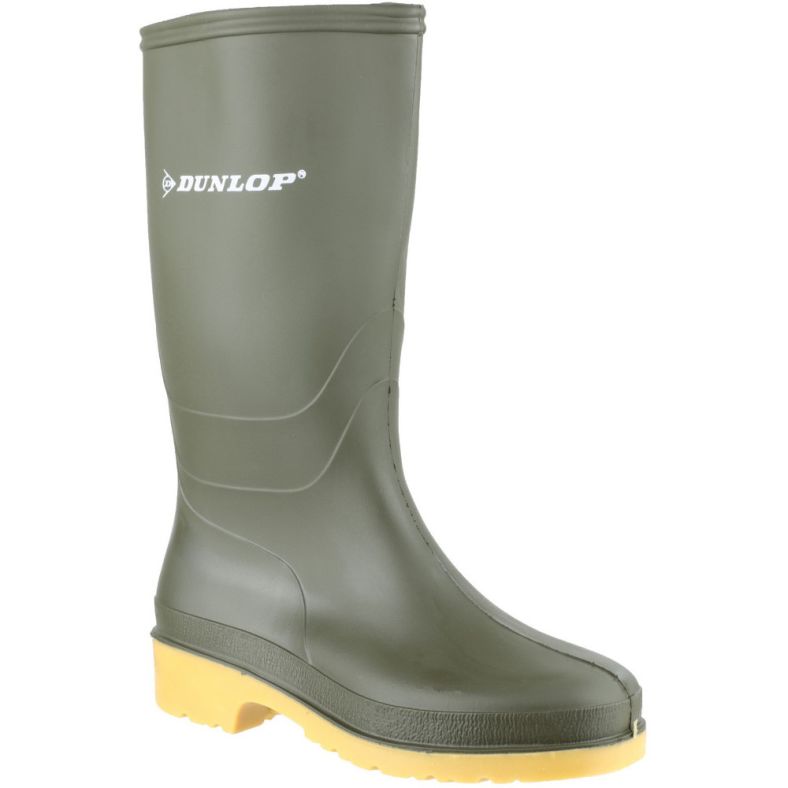 Dunlop Boys Classic Dull Waterproof PVC Welly Wellington Boots ...