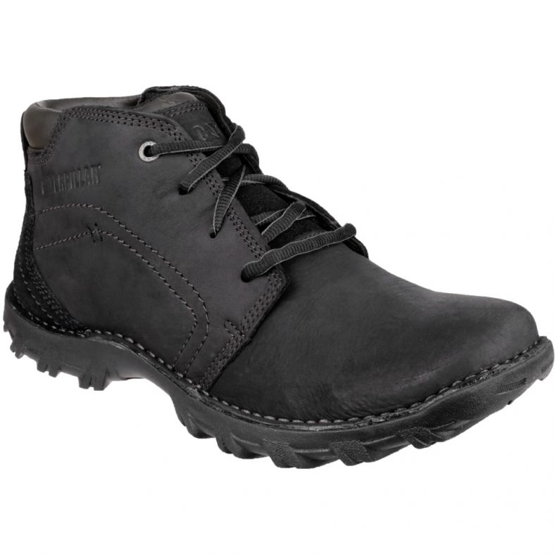 Caterpillar Mens Transform Casual Leather Non Safety Boots Black Outdoor Look
