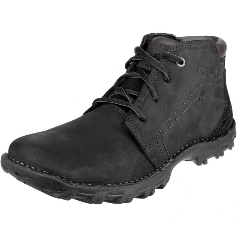 Caterpillar Mens Transform Casual Leather Non Safety Boots Black Outdoor Look