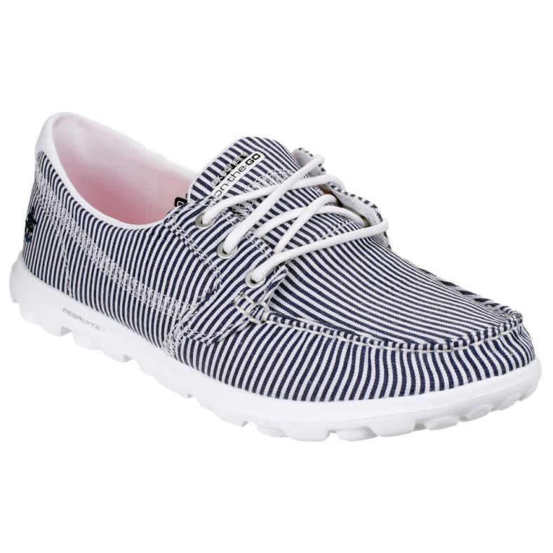 women's skechers on the go voyage boat shoe natural