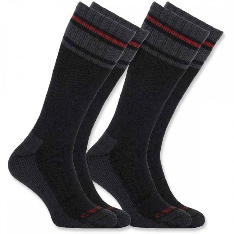 Carhartt Mens Cold Weather Thermal Wool Socks 2 Pack | Outdoor Look
