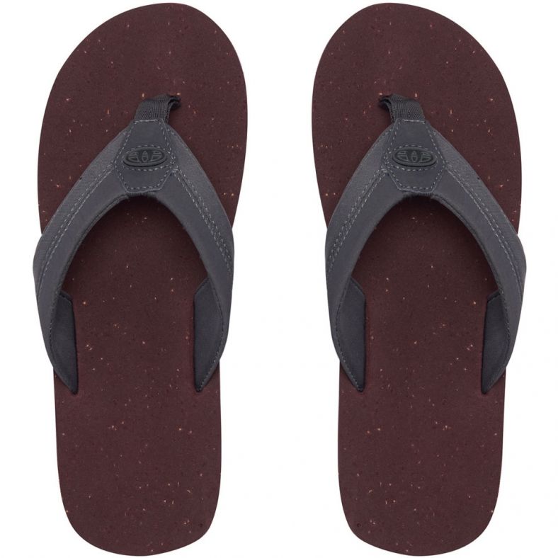 Animal Mens Huxley Soft Webbed PU Nubuck EVA Footbed Flip Flop Sandals |  Outdoor Look