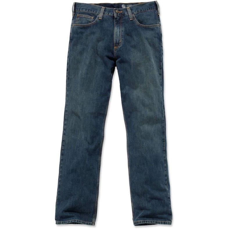 Carhartt Mens Relaxed Triple Stitched Straight Leg Jeans Trousers