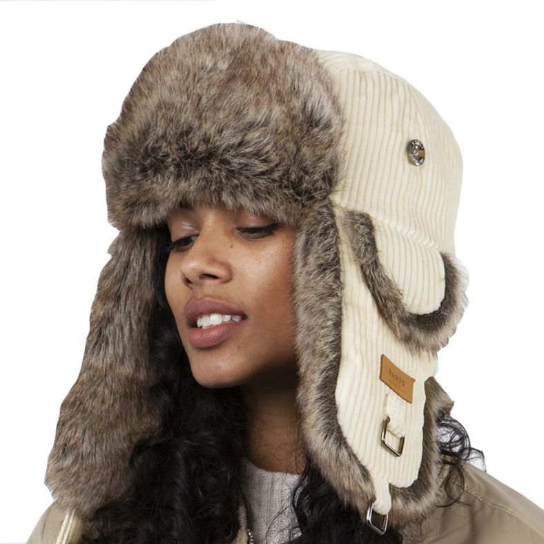 Barts Womens Rib Bomber Faux Fur Lined Trapper Hat