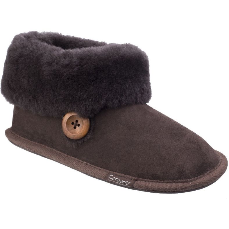 Shearling bootie slippers deals