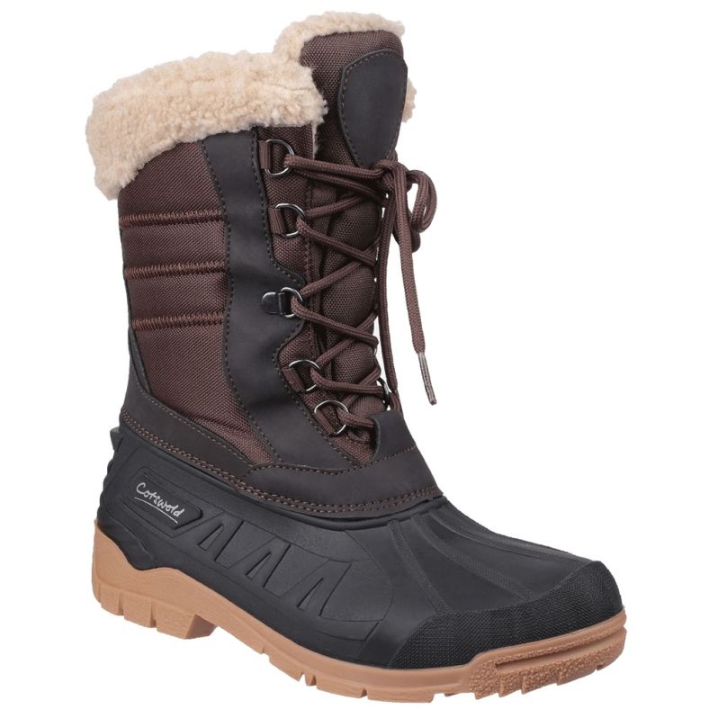 Cotswold Womens Coset Waterproof Fleece Lined Snow Boots | Outdoor Look