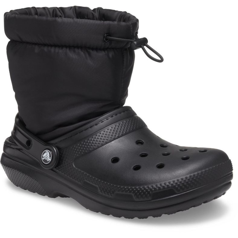 Black winter crocs shop